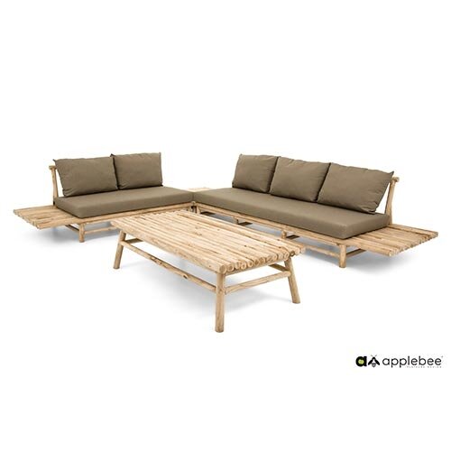 Apple Bee Rooty Koffietafel - 140x70 cm - afbeelding 2