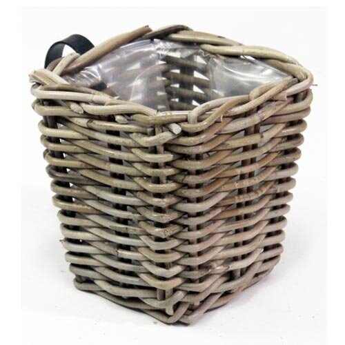 Rotan Balkon Bloembak Grey - 15x15x15 cm