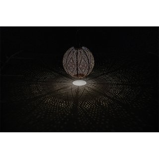 Lumiz Solar Lampion Round 30 - Ikat - Licht taupe - afbeelding 2