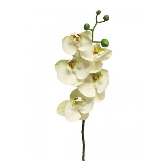 Kunst Phalaenopsis Orchidee Bora 58 cm - Wit