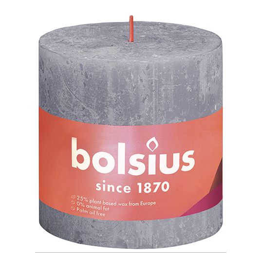 Bolsius Stompkaars 100/100 Shine rustiek frosted lavender