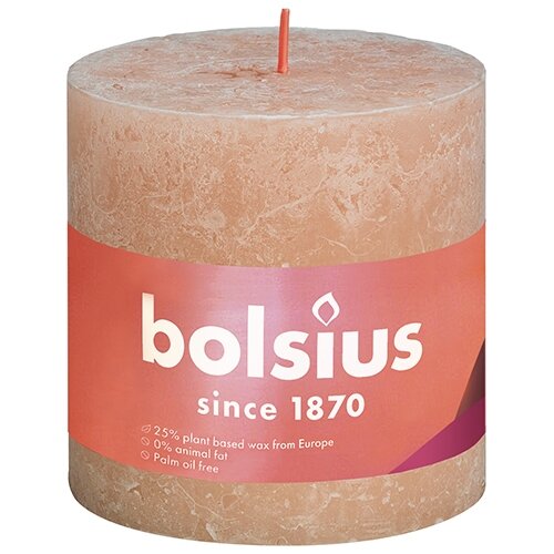 Bolsius Stompkaars 100/100 Shine rustiek misty pink