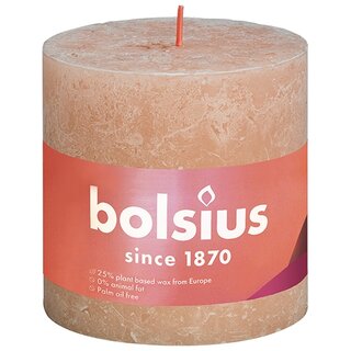 Bolsius Stompkaars 100/100 Shine rustiek misty pink
