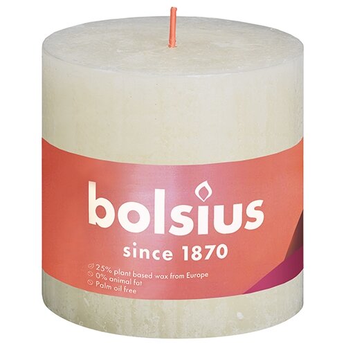 Bolsius Stompkaars 100/100 Shine rustiek soft pearl