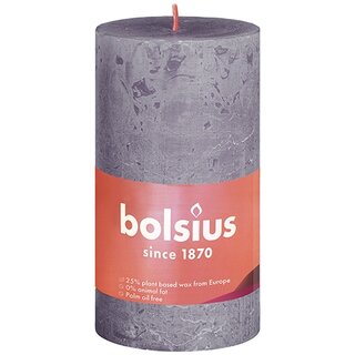 Bolsius Stompkaars 100/50 Shine rustiek frosted lavender