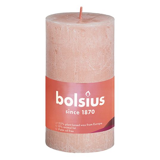 Bolsius Stompkaars 100/50 Shine rustiek misty pink