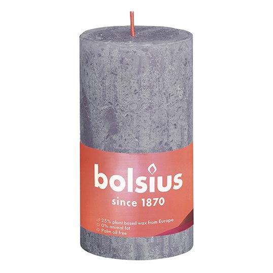 Bolsius Stompkaars 130/68 Shine rustiek frosted lavender