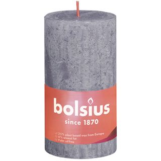 Bolsius Stompkaars 130/68 Shine rustiek frosted lavender