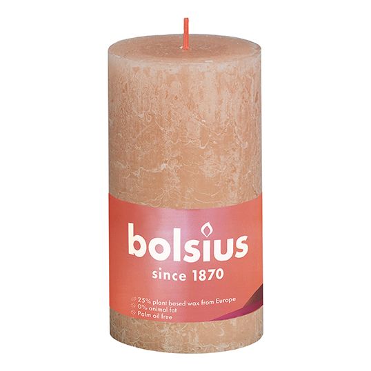 Bolsius Stompkaars 130/68 Shine rustiek misty pink