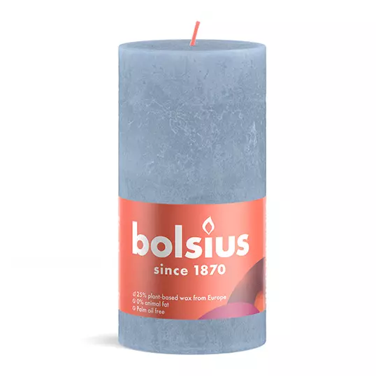 Bolsius stompkaars special rustiek 6.8x13cm fresh olive kopen