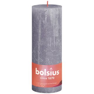 Bolsius Stompkaars 190/68 Shine rustiek frosted lavender