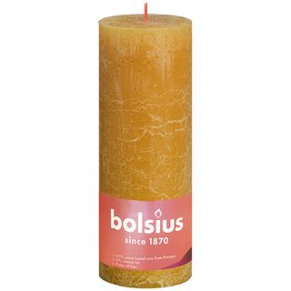 Bolsius Stompkaars 190/68 Shine rustiek honeycomb yellow