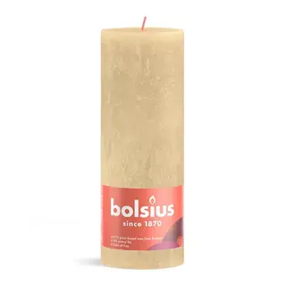 Bolsius Rustiek Stompkaars Ø6,8x19 cm - Oat Beige