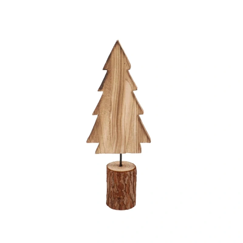 Sabik Kerstboom Hout Bruin - 40 cm
