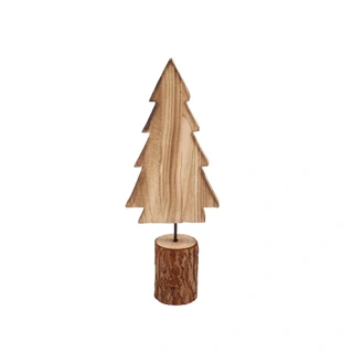 Sabik Kerstboom Hout Bruin - 40 cm | De Boet