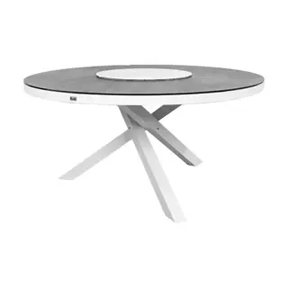 Buitengewoon Boet Sacile Tuintafel Wit - Ø150x74 cm - afbeelding 1