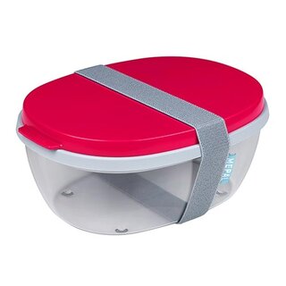 Mepal Saladbox Ellipse - Nordic Red