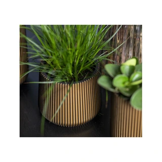 Capi Sandbag Groove 16x14 cm - Zwart Goud - afbeelding 3