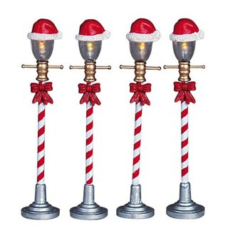 Lemax Santa Hat Street Lamp - 4 st.