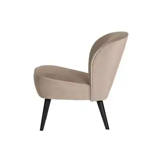 Woood Sara Fauteuil Fluweel Khaki - afbeelding 4