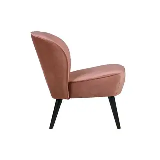 Woood Sara Fauteuil Fluweel Oud Roze - afbeelding 5