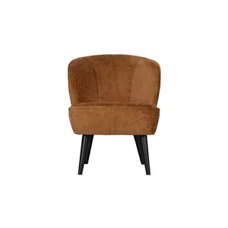 Woood Sara Fauteuil Structure Velvet Cognac - afbeelding 1