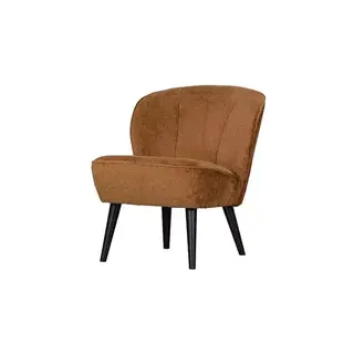 Woood Sara Fauteuil Structure Velvet Cognac - afbeelding 4