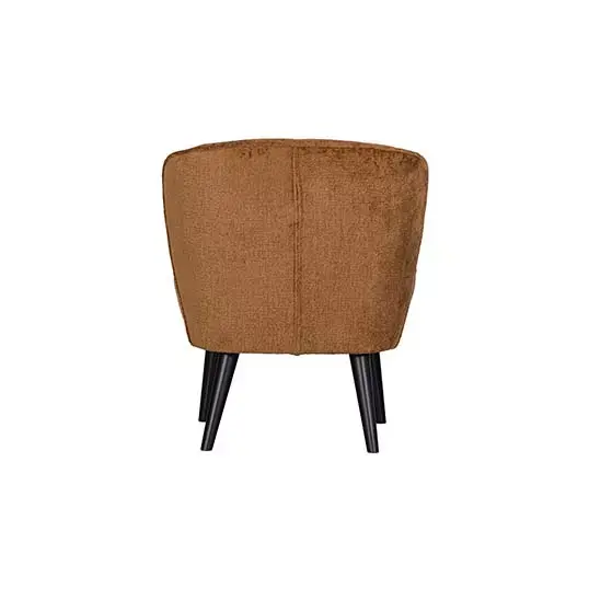 Woood Sara Fauteuil Structure Velvet Cognac - afbeelding 6