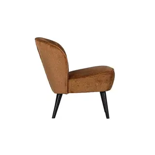 Woood Sara Fauteuil Structure Velvet Cognac - afbeelding 7