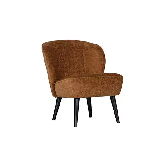 Woood Sara Fauteuil Structure Velvet Cognac - afbeelding 8