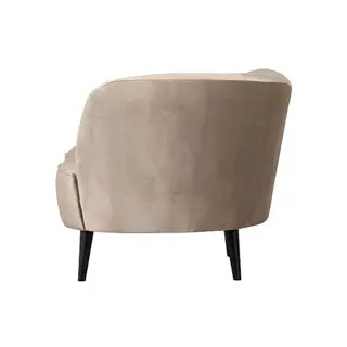 Woood Sara Lounge Fauteuil Links Fluweel Khaki - afbeelding 6