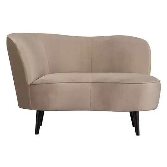 Woood Sara Lounge Fauteuil Links Fluweel Khaki - afbeelding 8