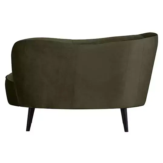 Woood Sara Lounge Fauteuil Links Fluweel Warm Groen - afbeelding 3