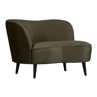 Woood Sara Lounge Fauteuil Links Fluweel Warm Groen - afbeelding 5