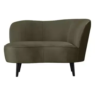 Woood Sara Lounge Fauteuil Rechts Fluweel Warm Groen - afbeelding 6