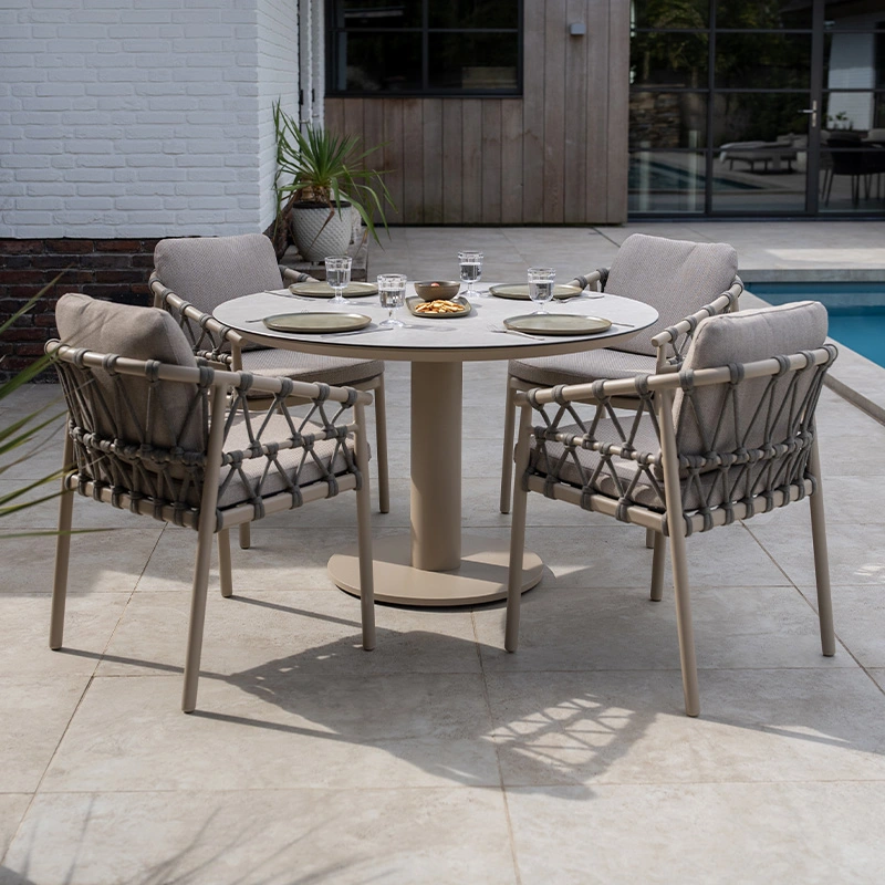4 Seasons Outdoor Sarah Diningtafel Latte - Ø120 cm - afbeelding 2