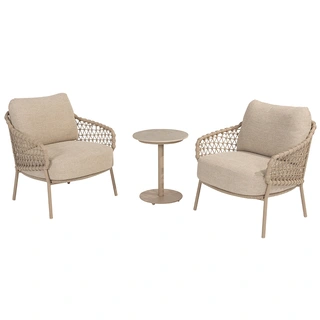 4 Seasons Outdoor Sardinia Low Dining Tuinstoel - Latte - afbeelding 6
