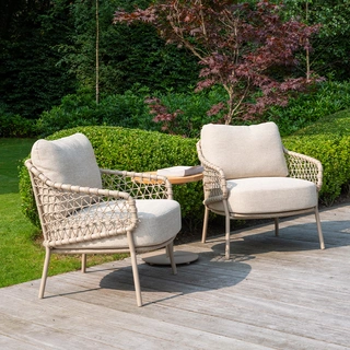 4 Seasons Outdoor Sardinia Low Dining Tuinstoel - Latte - afbeelding 7