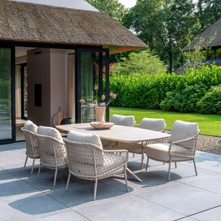 4 Seasons Outdoor Sardinia Low Dining Tuinstoel - Latte - afbeelding 8