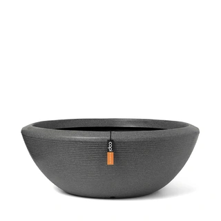 Capi Schaal Laag Arc Granite Ø61x25 cm - Antraciet
