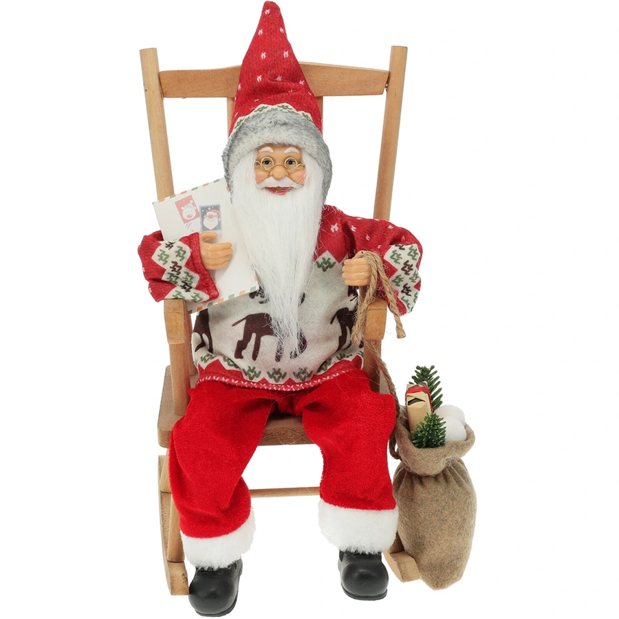 Schommelstoel Santa 35 cm - Grijs