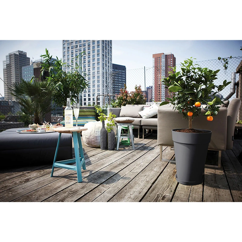 Elho Loft Urban Schotel Ø24 cm - Antraciet - afbeelding 2