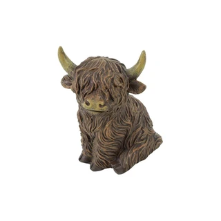 Schotse Hooglander Zittend Walker M Bruin