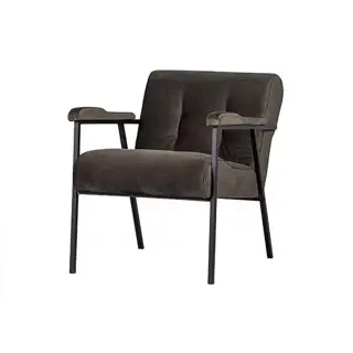 Woood Exclusive Scott Fauteuil Velvet Warm Groen - afbeelding 1