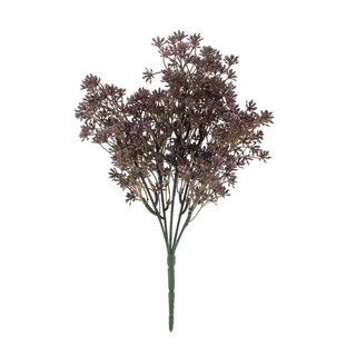Kunsttak Sedum Bush Mauve - 32 cm