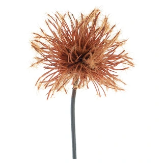 Kunstbloem Sedum Flocked Brown - 48 cm
