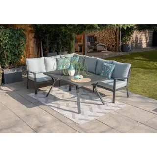 Garden Impressions Sergio Lounge Diningset Links - Mint Grey - afbeelding 3