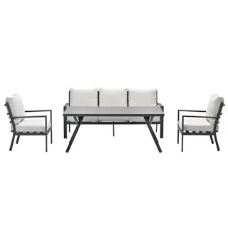 Garden Impressions Sergio Lounge Sofa Diningset - Desert Sand| De Boet