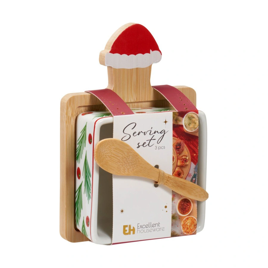 Serveerset Bamboo - 3-delig - afbeelding 2