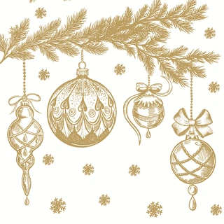 Duni Servetten Bauble Symphony - 33x33cm